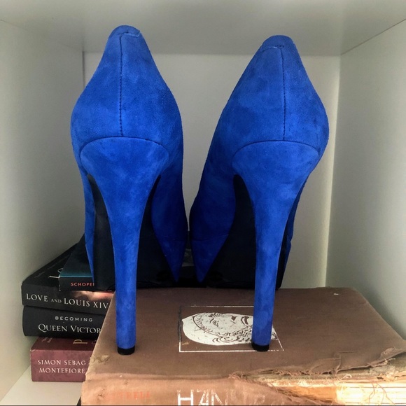 Jessica Simpson Blue Heels - Picture 3 of 4